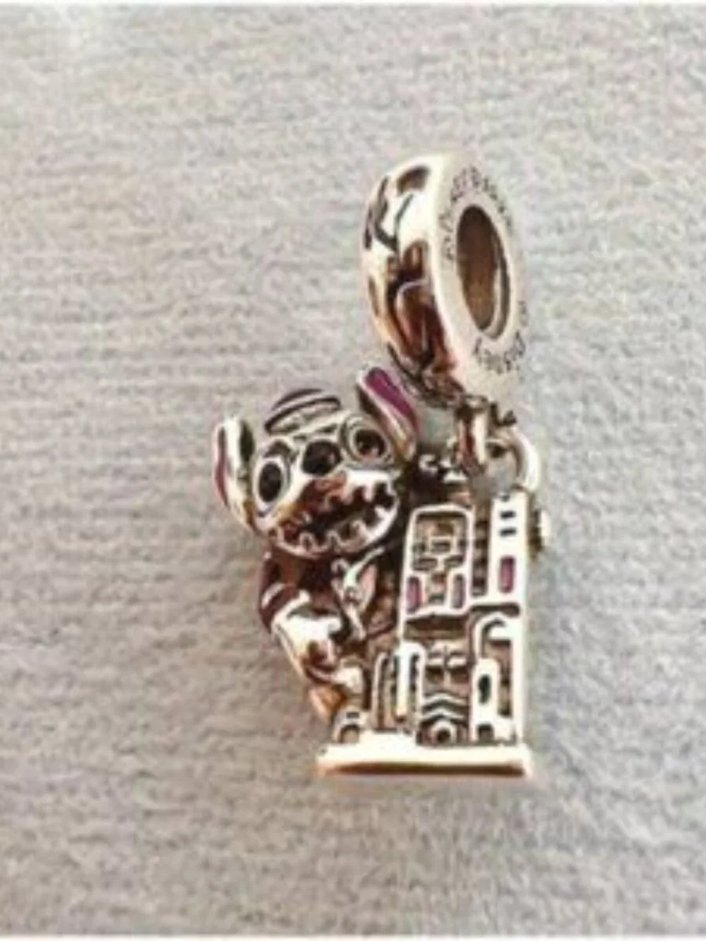 Paris Stitch Hollwood Tower of Terror Charm, Charm For Pandora Bracelet